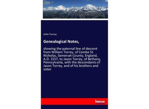 9783337409333 - Genealogical Notes - John Torrey Kartoniert (TB)