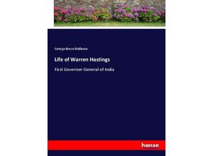 9783337414597 - Life of Warren Hastings - George Bruce Malleson Kartoniert (TB)