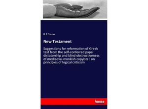 9783337435523 - New Testament - R E Storer Kartoniert (TB)