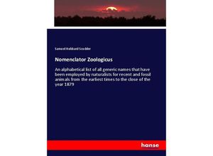 9783337435790 - Nomenclator Zoologicus - Samuel Hubbard Scudder Kartoniert (TB)