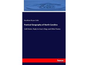 9783337438449 - Poetical Geography of North Carolina - Needham Bryan Cobb Kartoniert (TB)