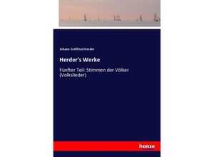 9783337510923 - Herders Werke - Johann Gottfried Herder Kartoniert (TB)