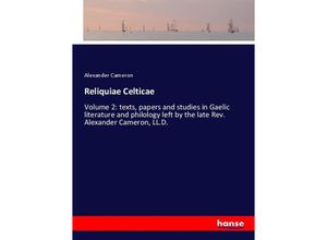 9783337517076 - Reliquiae Celticae - Alexander Cameron Kartoniert (TB)