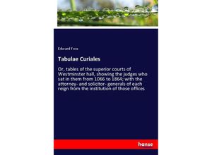 9783337518103 - Tabulae Curiales - Edward Foss Kartoniert (TB)