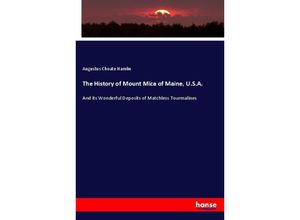 9783337531850 - The History of Mount Mica of Maine USA - Augustus Choate Hamlin Kartoniert (TB)