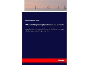 9783337564162 - A Manual of Engineering Specifications and Contracts - Lewis Muldenberg Haupt Kartoniert (TB)