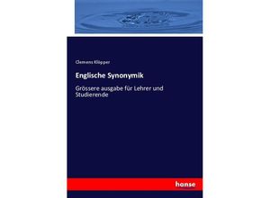 9783337570132 - Englische Synonymik - Clemens Klöpper Kartoniert (TB)