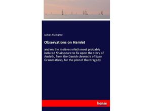 9783337575076 - Observations on Hamlet - James Plumptre Kartoniert (TB)