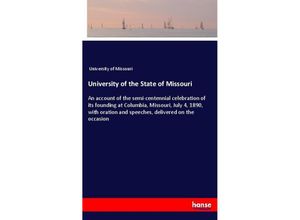 9783337578190 - University of the State of Missouri - University of Missouri Kartoniert (TB)