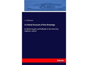 9783337601133 - A Critical Account of the Drawings - J C Robinson Kartoniert (TB)