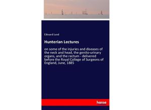 9783337608095 - Hunterian Lectures - Edward Lund Kartoniert (TB)