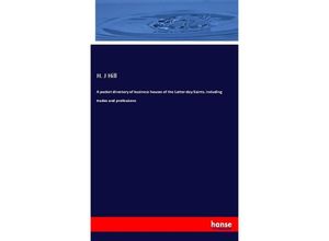 9783337611002 - A pocket directory of business houses of the Latter-day Saints including trades and professions - H J Hill Kartoniert (TB)