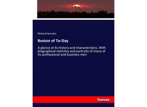 9783337630683 - Boston of To-Day - Richard Herndon Kartoniert (TB)