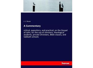 9783337633240 - A Commentary - J J Owen Kartoniert (TB)