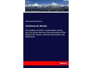 9783337637408 - Comitatus de Atholia - James Alexander Robertson Kartoniert (TB)