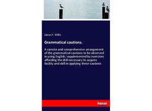 9783337646349 - Grammatical cautions - James F Willis Kartoniert (TB)