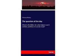 9783337653514 - The question of the day - Thomas Richey Kartoniert (TB)