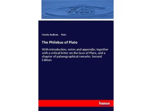 9783337671402 - The Philebus of Plato - Charles Badham Plato Kartoniert (TB)