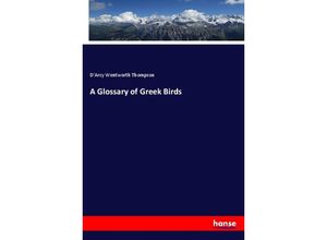 9783337678371 - A Glossary of Greek Birds Kartoniert (TB)