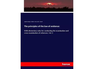 9783337713737 - The principles of the law of evidence - Appleton Morgan William M Best John A Russell Kartoniert (TB)