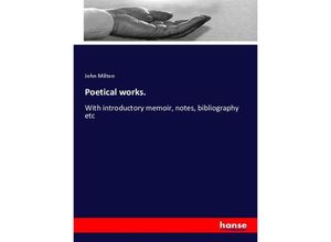 9783337718596 - Poetical works - John Milton Kartoniert (TB)