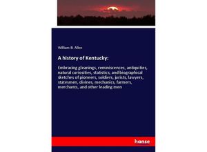 9783337727475 - A history of Kentucky - William B Allen Kartoniert (TB)