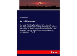 9783337729721 - Sacred literature - David Simpson Kartoniert (TB)