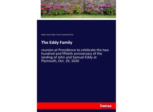 9783337733933 - The Eddy Family - Robert Henry Eddy Francis Greenleaf Pratt Kartoniert (TB)