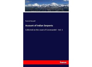 9783337737559 - Account of Indian Serpents - Patrick Russell Kartoniert (TB)