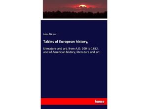 9783337738020 - Tables of European history - John Nichol Kartoniert (TB)