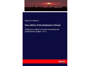 9783337755416 - New edition of the Babylonian Talmud  - Michael Levi Rodkinson Kartoniert (TB)
