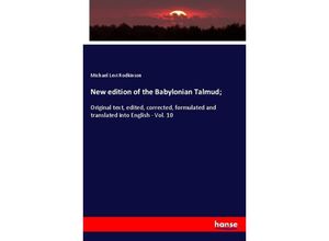 9783337755447 - New edition of the Babylonian Talmud  - Michael Levi Rodkinson Kartoniert (TB)