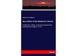 9783337755508 - New edition of the Babylonian Talmud  - Michael Levi Rodkinson Kartoniert (TB)