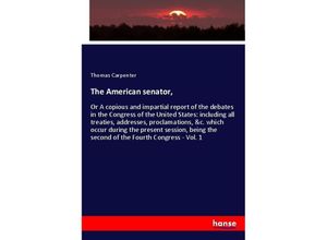 9783337769178 - The American senator - Thomas Carpenter Kartoniert (TB)