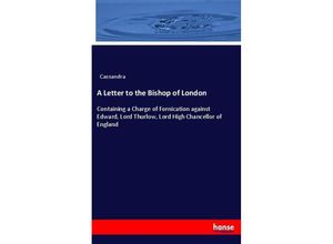 9783337772277 - A Letter to the Bishop of London - Cassandra Kartoniert (TB)