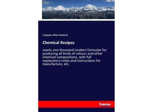 9783337773786 - Chemical Recipes - Company Atlas Chemical Kartoniert (TB)