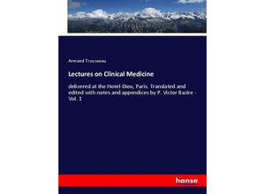 9783337776350 - Lectures on Clinical Medicine - Armand Trousseau Kartoniert (TB)