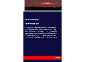 9783337792497 - In memoriam - William Edward Schenck Kartoniert (TB)