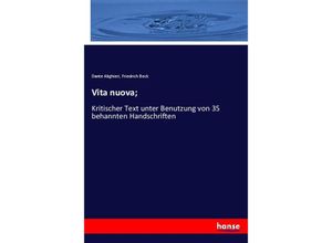 9783337793586 - Vita nuova  - Dante Alighieri Friedrich Beck Kartoniert (TB)