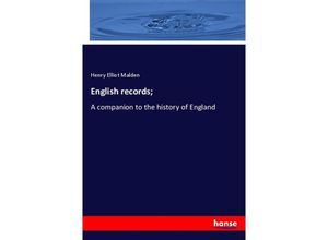 9783337820930 - English records  - Henry Elliot Malden Kartoniert (TB)