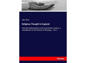 9783337836115 - Religious Thought in England - John Hunt Kartoniert (TB)