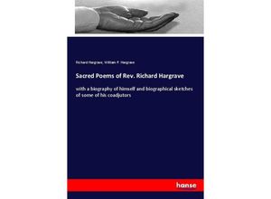 9783337845865 - Sacred Poems of Rev Richard Hargrave - Richard Hargrave William P Hargrave Kartoniert (TB)