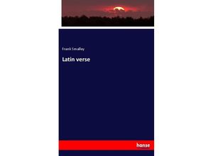 9783337871642 - Latin verse - Frank Smalley Kartoniert (TB)