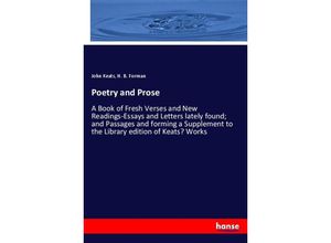 9783337969608 - Poetry and Prose - John Keats H B Forman Kartoniert (TB)