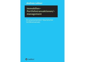 9783347015401 - Immobilien-Portfoliotransaktionen-  management - Andreas Lehner Kartoniert (TB)