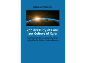 9783347405608 - Von der Duty of Care zur Culture of Care - Daniela Pastoors Kartoniert (TB)