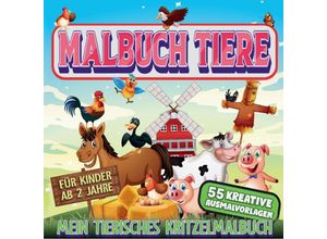 9783347789104 - Malbuch Tiere - Mein tierisches Kritzelmalbuch - S&L Inspirations Lounge Kartoniert (TB)