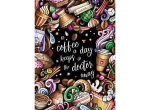 9783347789982 - A coffee a day keeps the doctor away - Das große Kaffee - Malbuch - S&L Inspirations Lounge Kartoniert (TB)