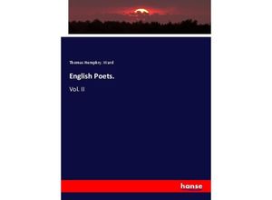 9783348010252 - English Poets - Thomas Humphry Ward Kartoniert (TB)