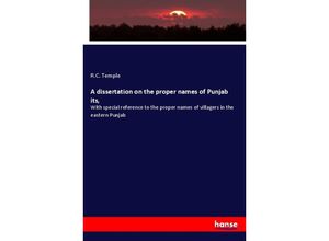 9783348016384 - A dissertation on the proper names of Punjab its - RC Temple Kartoniert (TB)